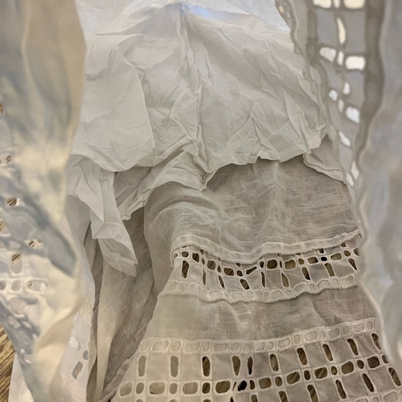 Banana Republic Skirt White Eyelet Size 0 Summer - Picture 2 of 4